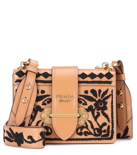 prada cahier embroidered bag|Prada cahier studded bag.